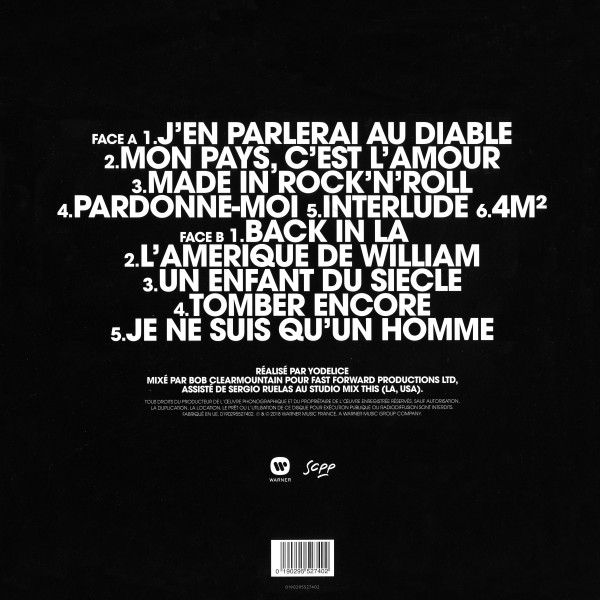 LP Mon pays c'est l'amour vinyle noir Warner 0190295617402