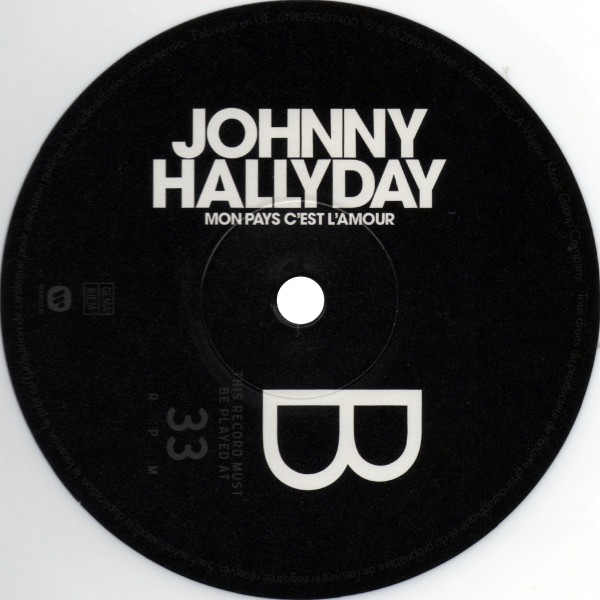 LP Mon pays c'est l'amour 2 dition Warner 0190295617400