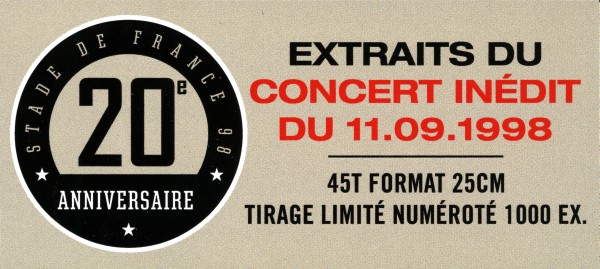 SP 45 T.  Universal  Allumer le feu 20anniversaire 538 5281