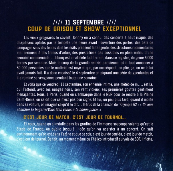 CD-DVD Universal  Stade de France 98 Intgrale du concert du 11 septembre 538 5259