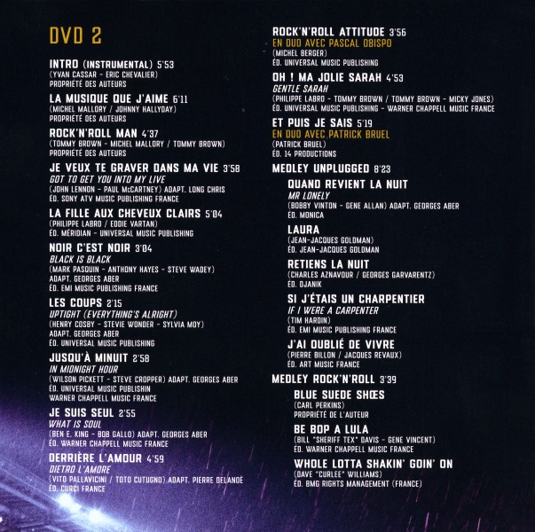 CD-DVD Universal  Stade de France 98 Intgrale du concert du 11 septembre 538 5259