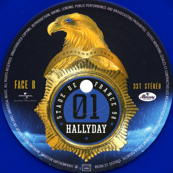 Coffret 4 LP Color Universal Stade de France 98 20 anniversaire 538 5251