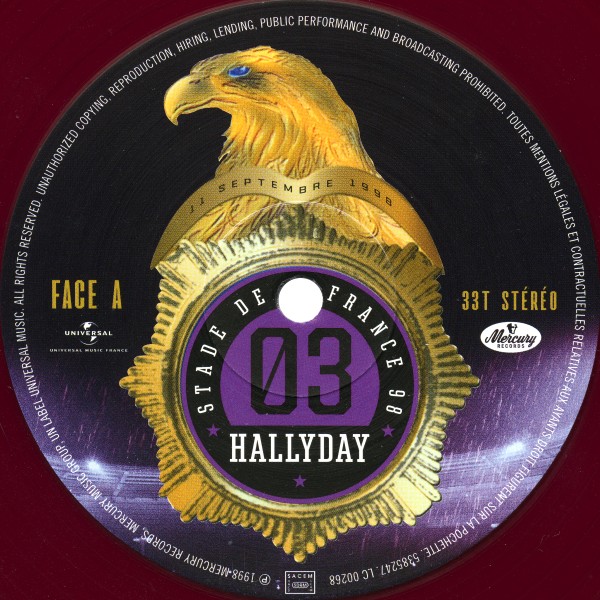 Coffret 4 LP Color Universal Stade de France 98 20 anniversaire 538 5251