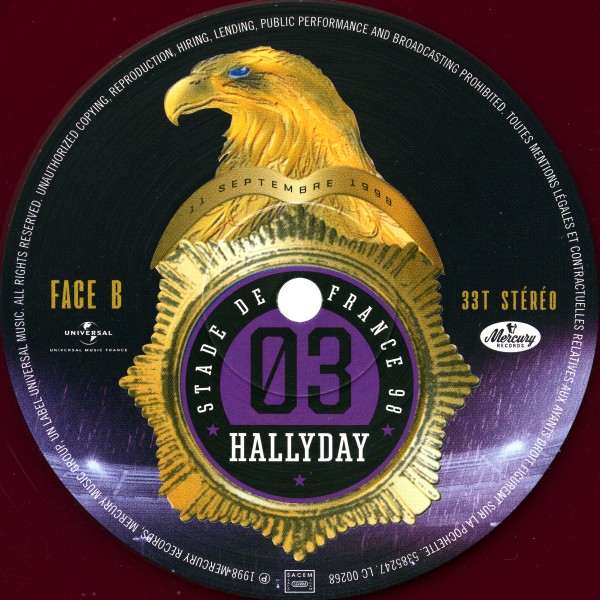 Coffret 4 LP Color Universal Stade de France 98 20 anniversaire 538 5251