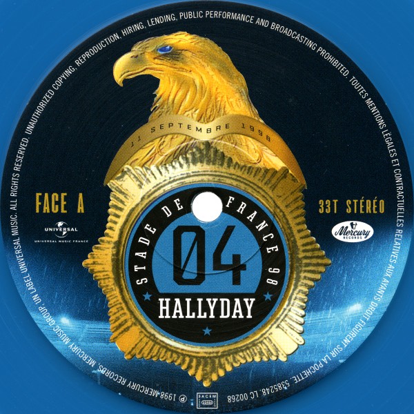 Coffret 4 LP Color Universal Stade de France 98 20 anniversaire 538 5251