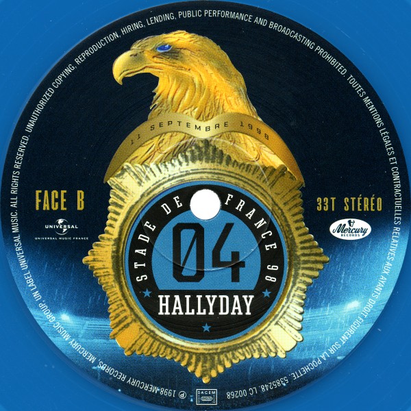 Coffret 4 LP Color Universal Stade de France 98 20 anniversaire 538 5251