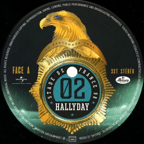 Coffret 4 LP Universal Stade de France 98 20 anniversaire 538 5244