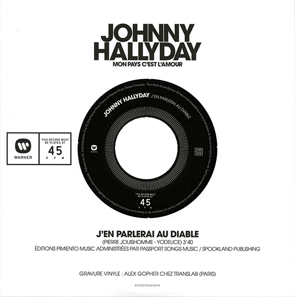 Coffret Livre-CD Picture disc 45 tours Mon pays c'est l'amour 0190295616977