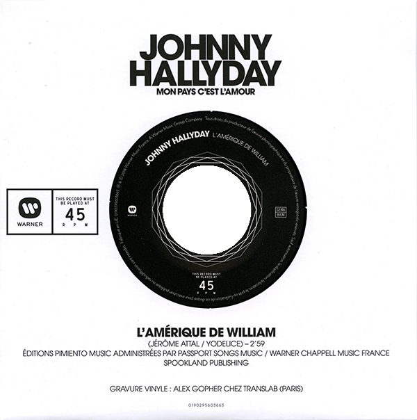 Coffret Livre-CD Picture disc 45 tours Mon pays c'est l'amour 0190295616977