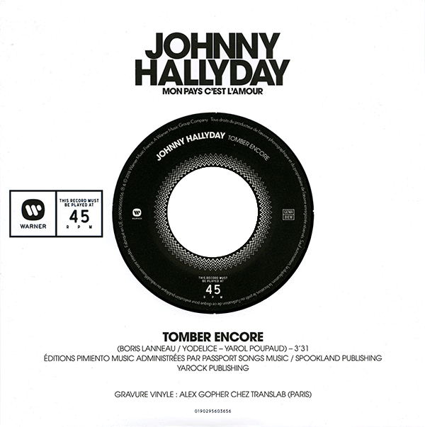 Coffret Livre-CD Picture disc 45 tours Mon pays c'est l'amour 0190295616977