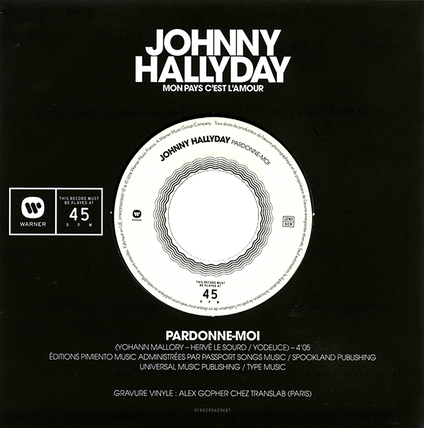 Coffret Livre-CD, Picture disc, 45 tours Mon pays c'est l'amour 0190295616977