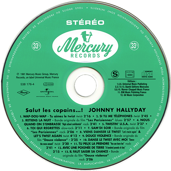 CD  papersleeve Universal Salut les copains! 538 176-4