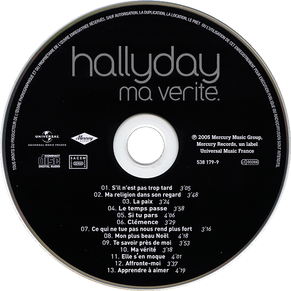 CD  papersleeve Universal Ma vrit 538 179-9