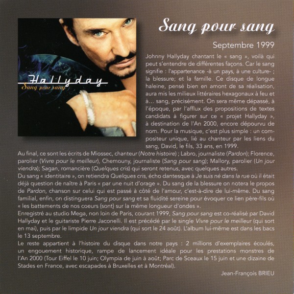 CD  papersleeve Universal Sang pour sang 538 180-0