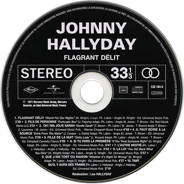 CD  papersleeve Universal Flagrant dlit 538 184-0