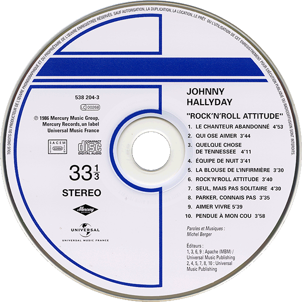 CD  papersleeve Universal Rock 'n' roll attitude 538 204-3