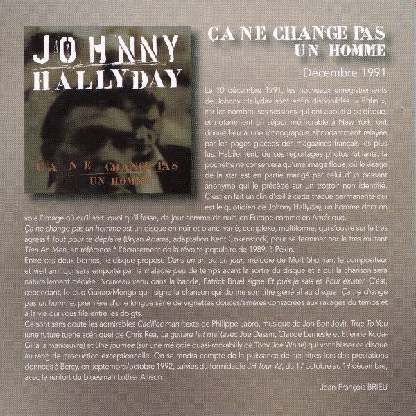 CD  papersleeve Universal Ca ne change pas un homme 538 180-1