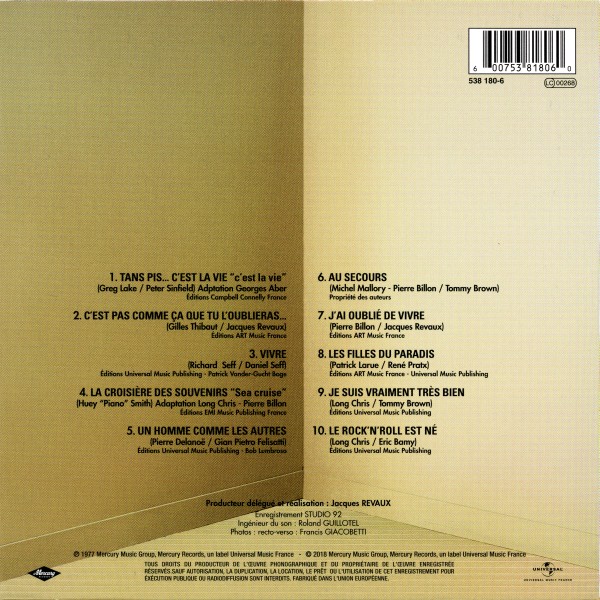 CD  papersleeve Universal C'est la vie 538 180-6