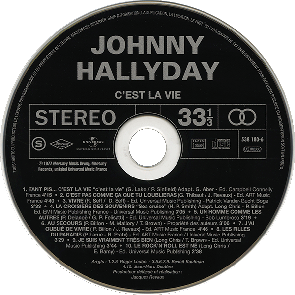 CD  papersleeve Universal C'est la vie 538 180-6