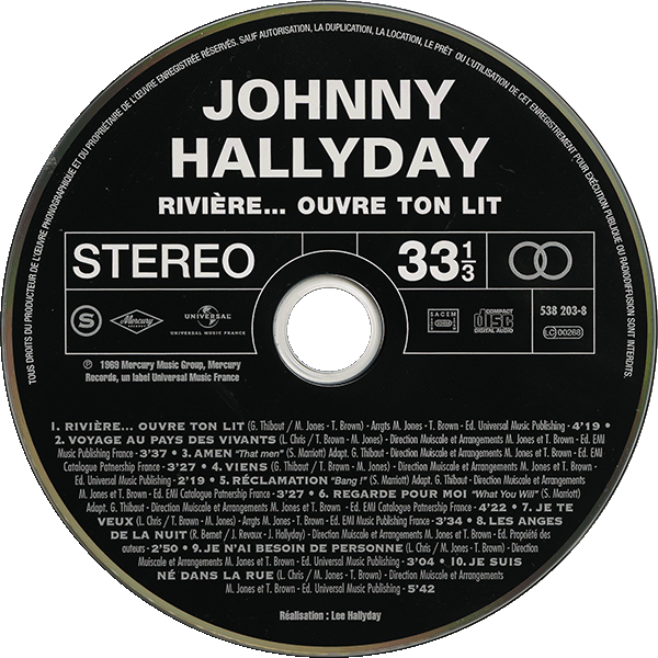 CD  papersleeve Universal Rivire... ouvre ton lit 538 203-8