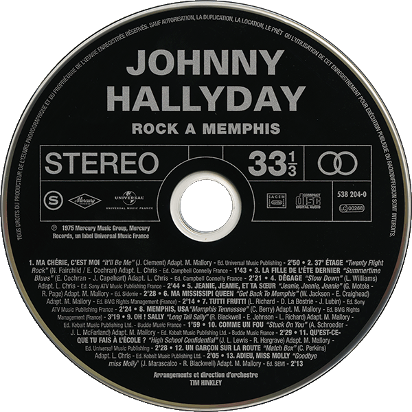 CD  papersleeve Universal Rock  Memphis 538 204-0