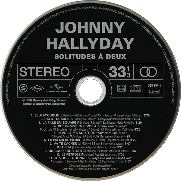 CD  papersleeve Universal Solitudes  deux 538 204-1