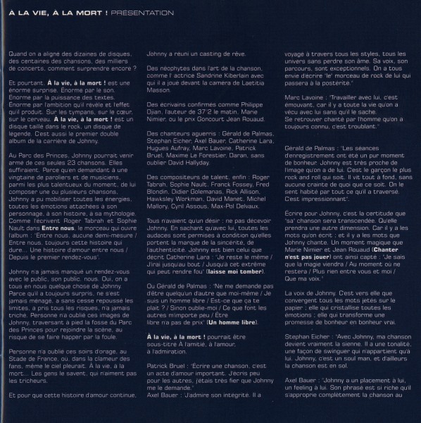 CD  papersleeve Universal A la vie  la mort!  538 348-9