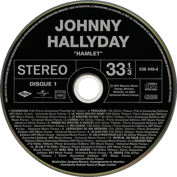 CD  papersleeve Universal Hamlet 538 440-5