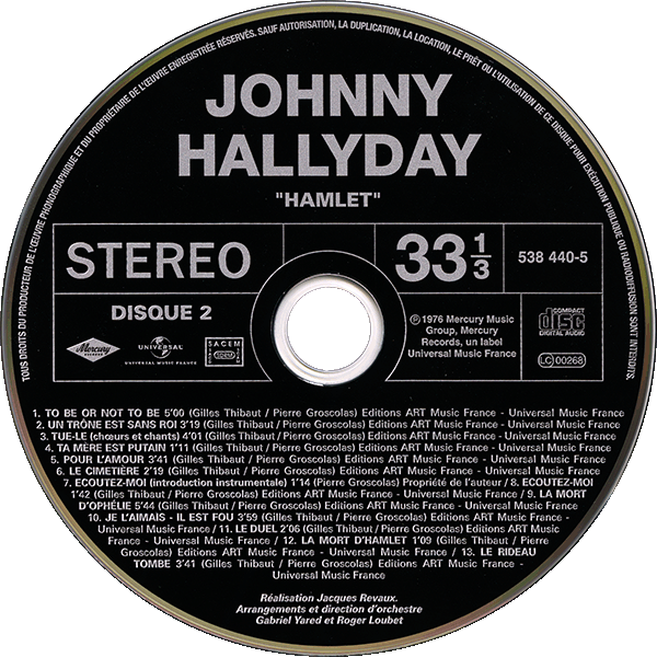 CD  papersleeve Universal Hamlet 538 440-5