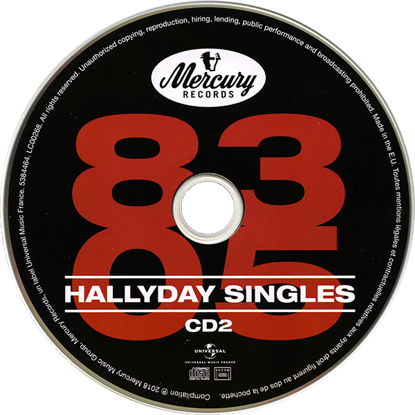 CD  papersleeve Universal Hallyday Singles 83-05 538 446-2