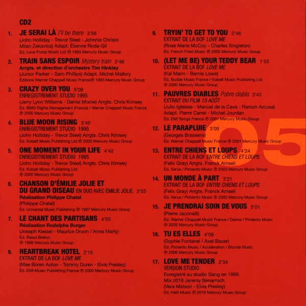 CD  papersleeve Universal Hallyday Singles 83-05 538 446-2