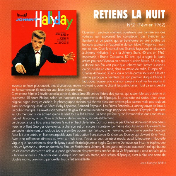 CD  papersleeve Universal Retiens la nuit 538 601-8