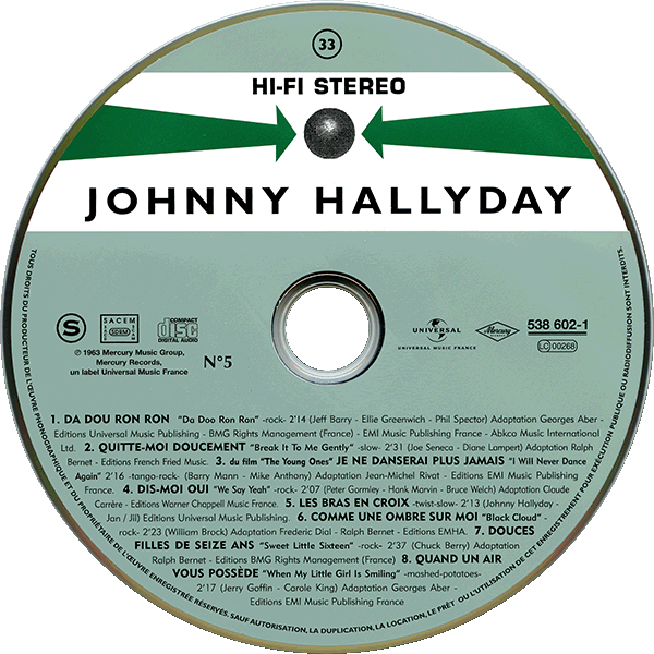 CD  papersleeve Universal Da dou ron ron 538 602-1 