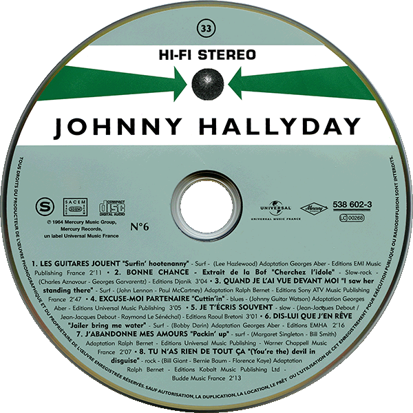 CD  papersleeve Universal Les guitares jouent 538 602-3 