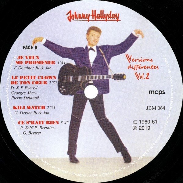 LP Johnny Hallyday Versions diffrentes Vol 2 JBM 064