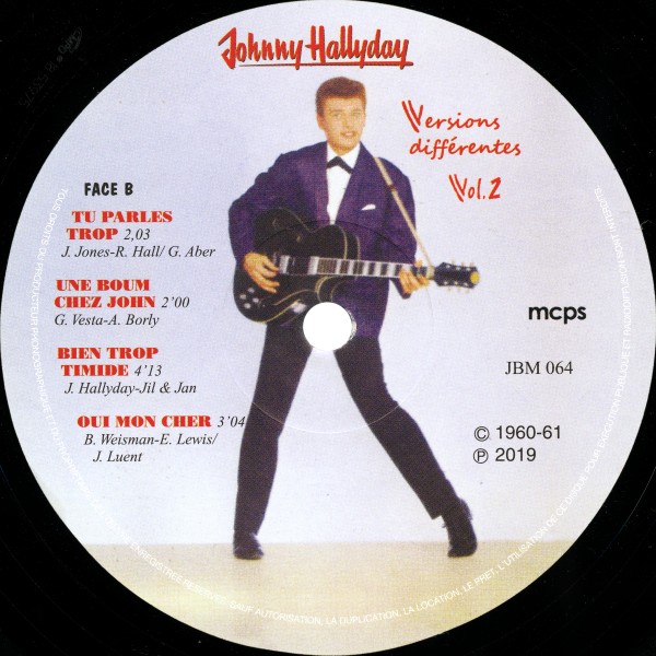 LP Johnny Hallyday Versions diffrentes Vol 2 JBM 064