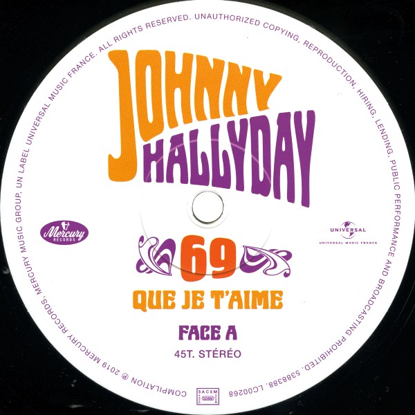 Maxi 45 Tours Que je t'aime Universal 5388388 Que je t'aime