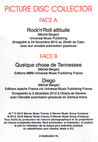 Coffret Triple LP-EP On Stage Warner 1902 954951176