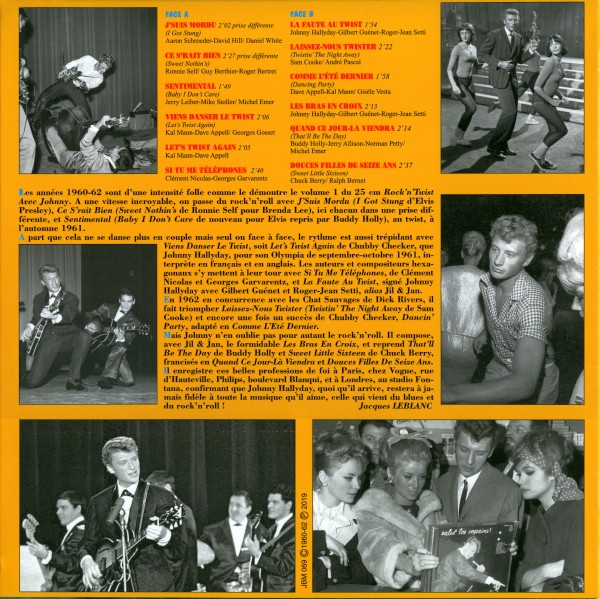  LP 25 Cm  Rock and twist avec Johnny JBM 069