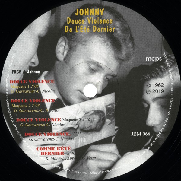 LP 25cm  Douce violence de l't dernier JBM 068