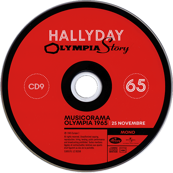Coffret 18 CD + 2 DVD  Olympia Story 1961-2000 Universal 538 9367 CD 9
