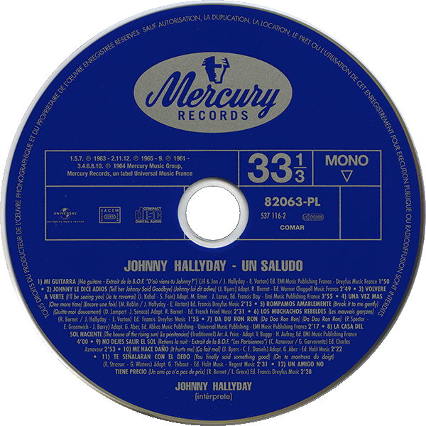 CD paper sleeve Un saludo Universal 537 116-2