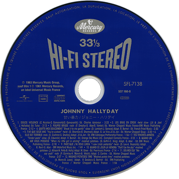 CD paper sleeve Les bras en croix Universal 537 160-8