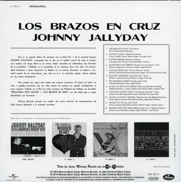 CD paper sleeve Los brazos en cruz Universal 537 161-2