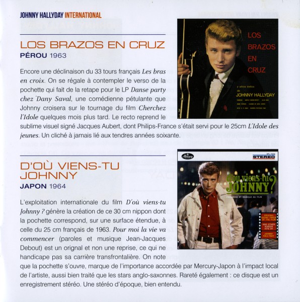 Coffret CD paper sleeve Johnny Hallyday International Universal 538 740-6