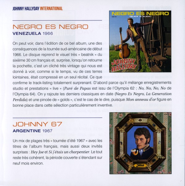 Coffret CD paper sleeve Johnny Hallyday International Universal 538 740-6