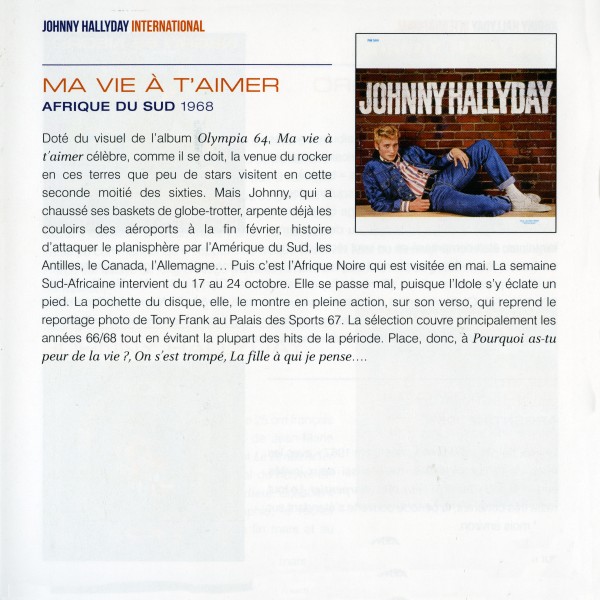 Coffret CD paper sleeve Johnny Hallyday International Universal 538 740-6