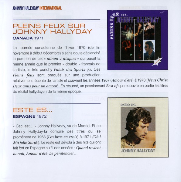 Coffret CD paper sleeve Johnny Hallyday International Universal 538 740-6
