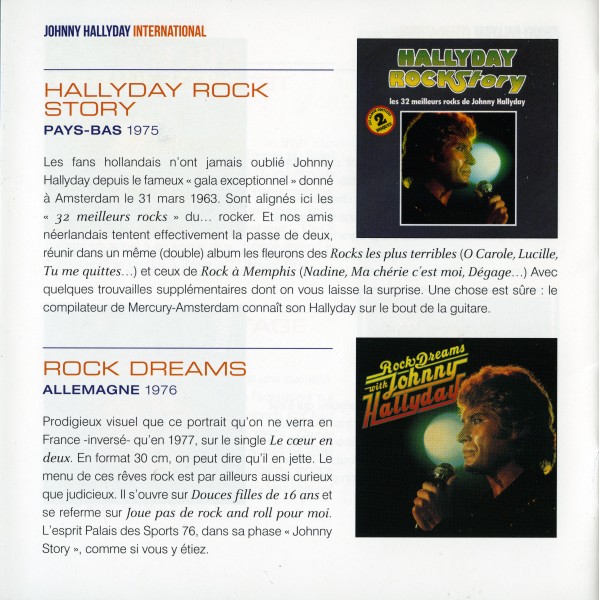 Coffret CD paper sleeve Johnny Hallyday International Universal 538 740-6