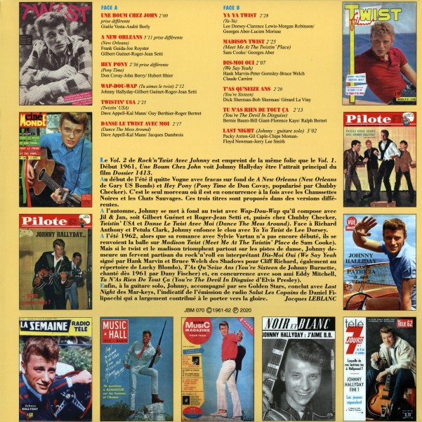 LP 25 cm Rock and twist avec Johnny Vol JBM 70